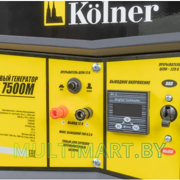 Бензиновый генератор Kolner KGEG 7500М картинка 3